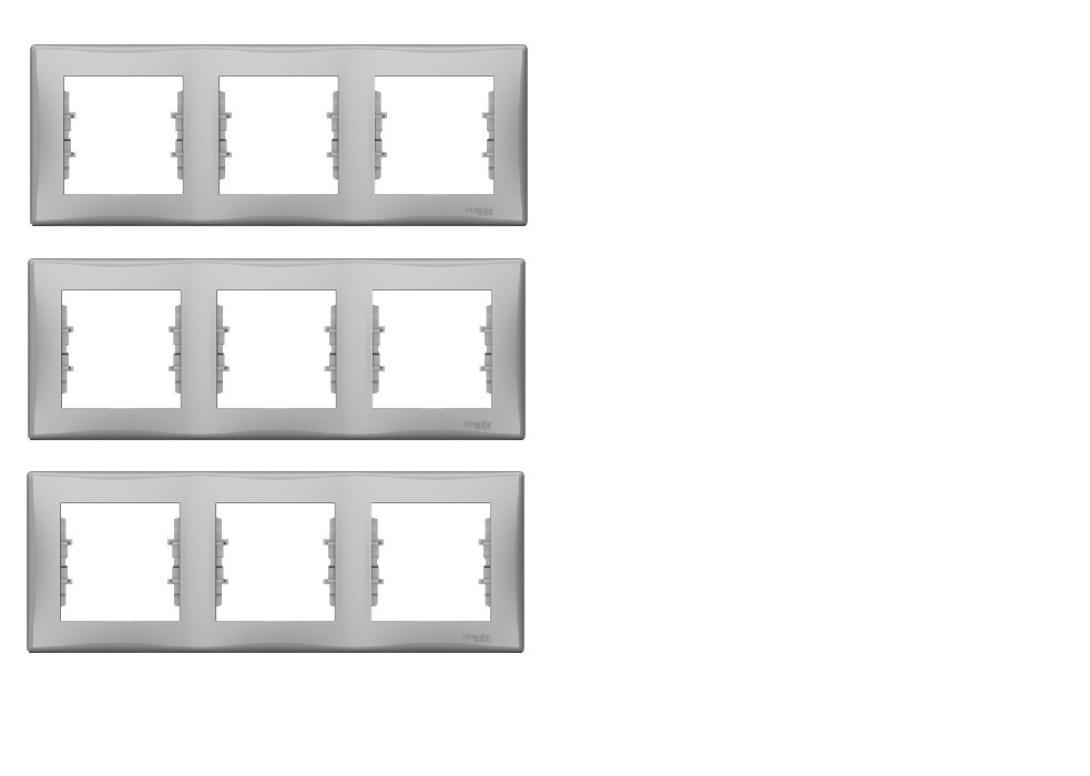 Рамка электроустановочная Schneider Electric, 3 пост., 3 шт. купить по ...