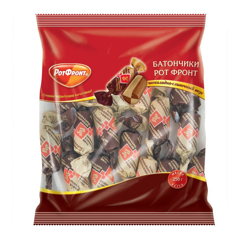 Конфеты Батончики шоколадно-сливочный вкус 250 грамм #1