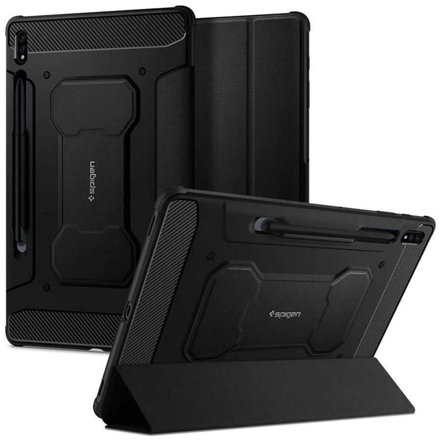 Чехол SPIGEN для Galaxy Tab S7 Plus - Rugged Armor Pro - Черный - ACS01607 #1