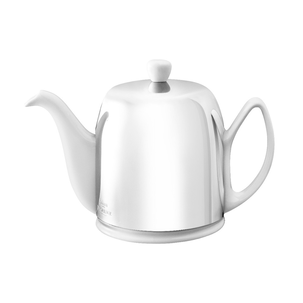 Фарфоровый заварочный чайник на 6 чашек с крышкой, белый, артикул 211989, Degrenne, Франция  #1