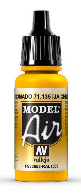Краска Vallejo 135.  "Model Air"  IJA Желтый хром 17мл #1