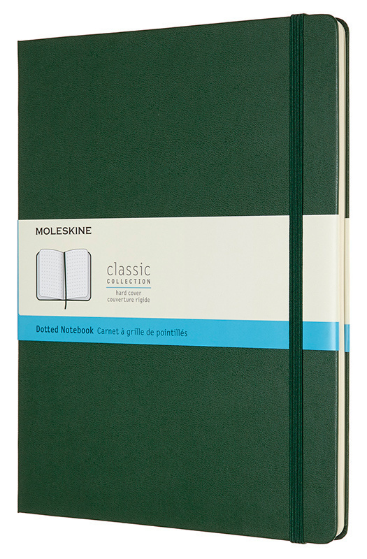 Блокнот в точку Moleskine CLASSIC QP093K15 19х25 см, 192 стр. , твердая обложка, зеленый  #1