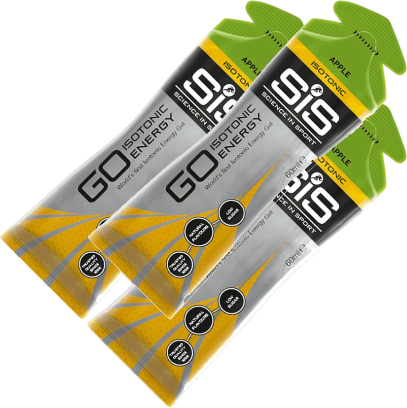 Энергетический гель SCIENCE IN SPORT (SiS) GO Isotonic Energy Gels 3 x 60 мл, Яблоко  #1