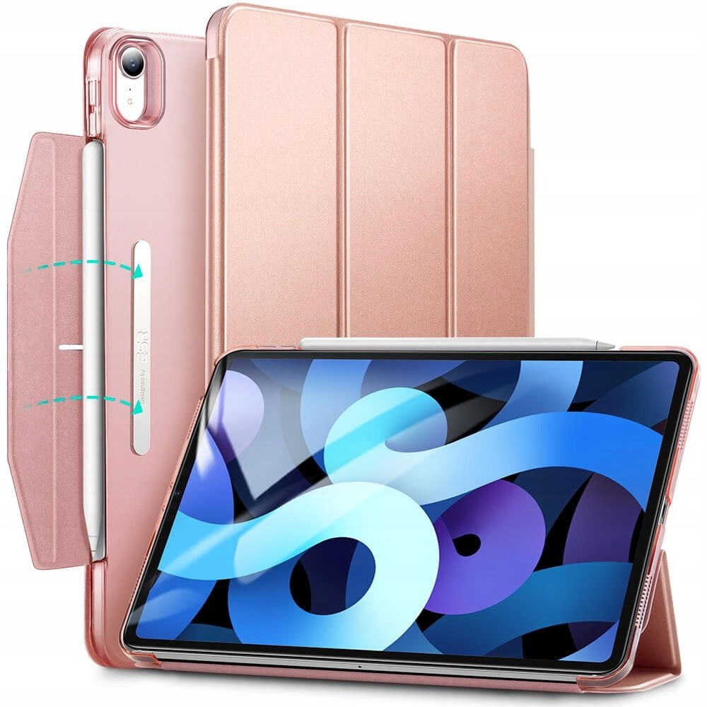 Чехол книжка ESR Ascend Trifold Case для iPad Air 4 (2020) / Air 5 (2022) Rose Gold, розовое золото  #1