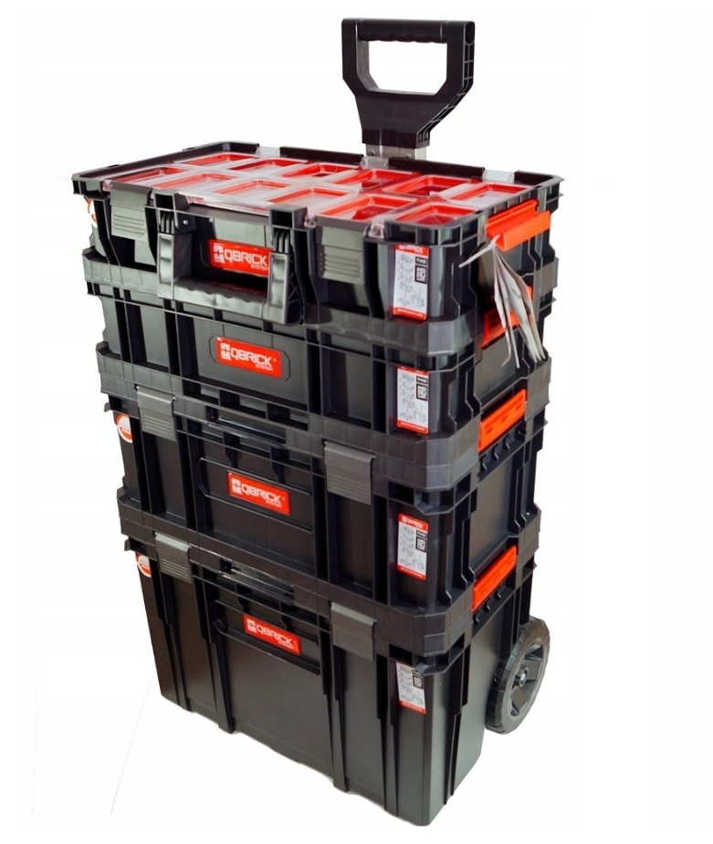 Набор QBRICK SYSTEM TWO 6in1 535х390х820мм (TWO CART + TOOLBOX + ORGANIZER MULTI (2шт) + BOX 100 FLEX #1