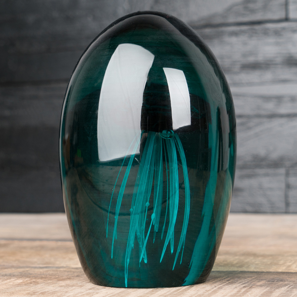 Пресс-папье Glass Paperweight Blue Lagoon Jellyfish #1
