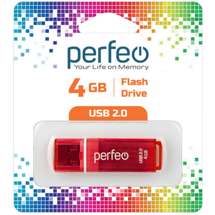 Perfeo USB-флеш-накопитель C13 4 ГБ, красный #1