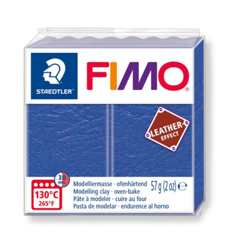 Полимерная глина FIMO Leather-Effect, 57 г, индиго #1