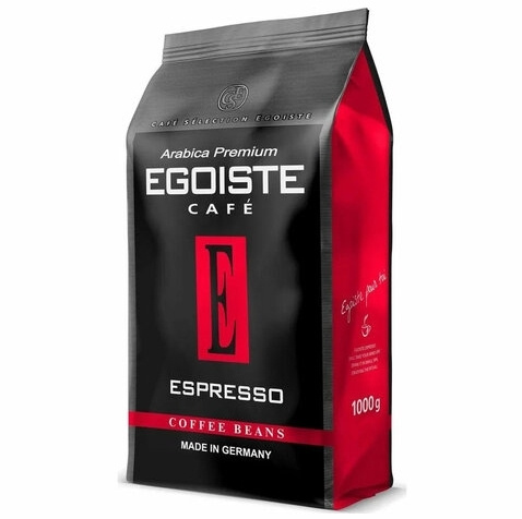 Кофе в зернах EGOISTE "Espresso", арабика 100%, 1000 г, вакуумная упаковка  #1