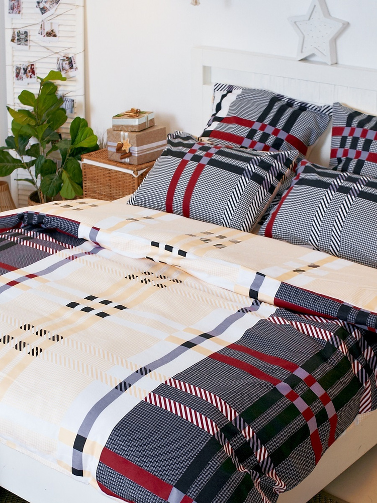 TM Textile Комплект постельного белья, Фланель, 1,5 спальный, наволочки 50x70  #1