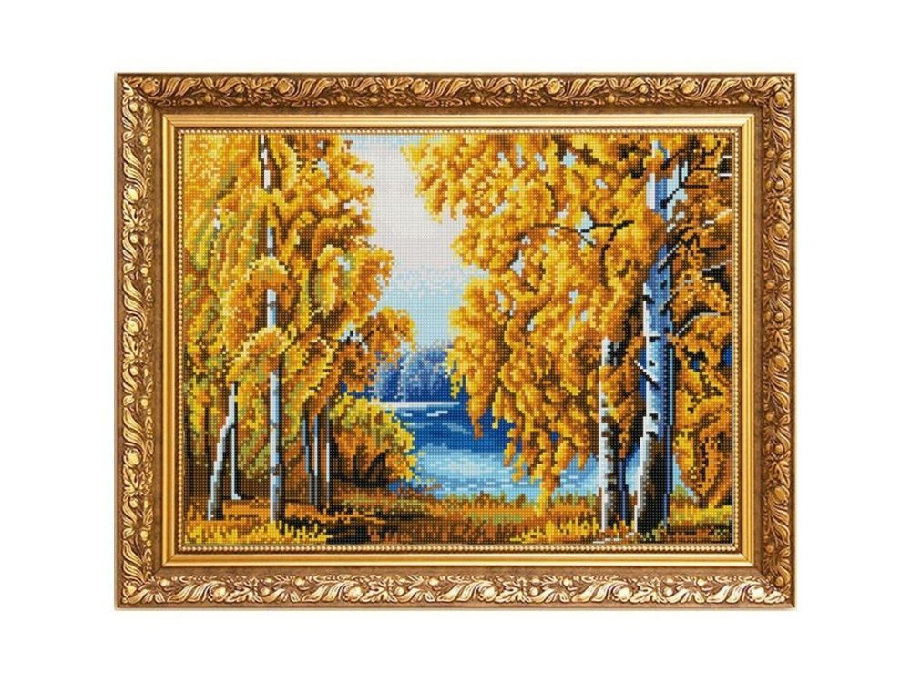 Рисунок на ткани Конёк "Янтарный лес", 29x39 см #1
