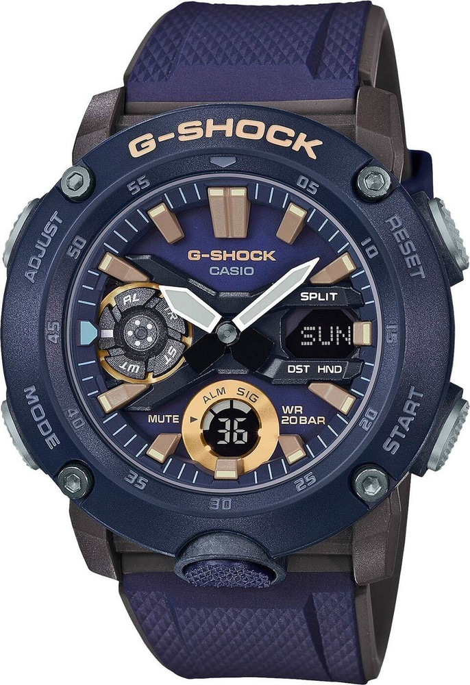 Японские мужские наручные часы Casio G-Shock GA-2000-2A #1