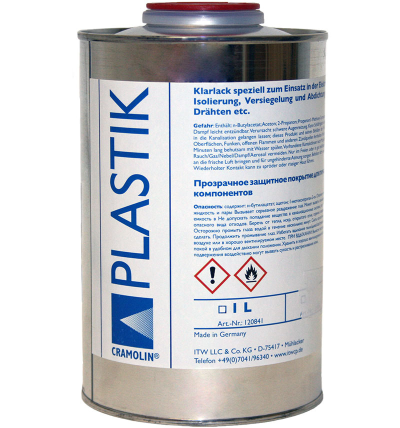 Cramolin Plastik Лак защитный для электротехники (банка 1 л) - купить с ...