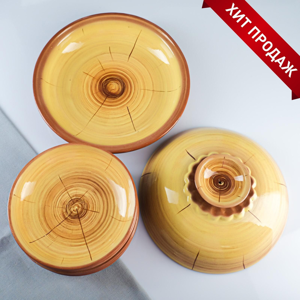 Кунгурская керамика Набор столовой посуды #1