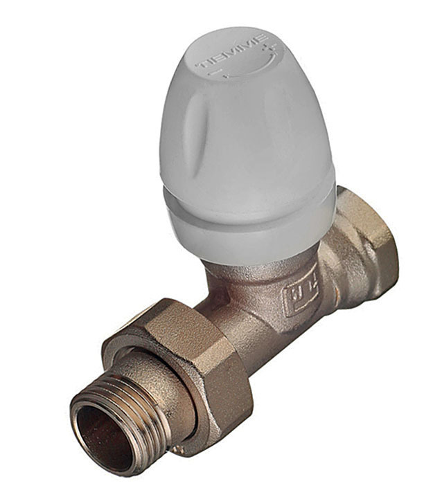 Клапан (вентиль) термостатический прямой Tiemme (3300013) 1/2 НР(ш) х 1/2 ВР(г) для радиатора  #1