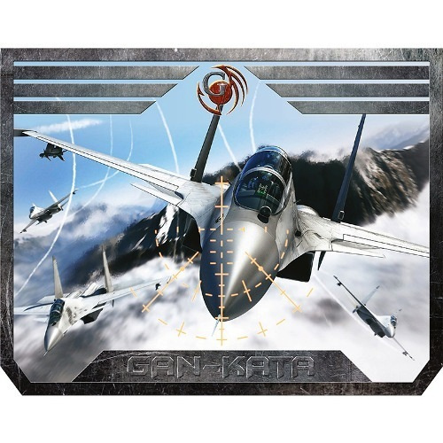 Игровой коврик для мыши Dialog Gan-Kata PGK-07 Plane игровой 300*235*3мм ткань с рисунком на пористой #1