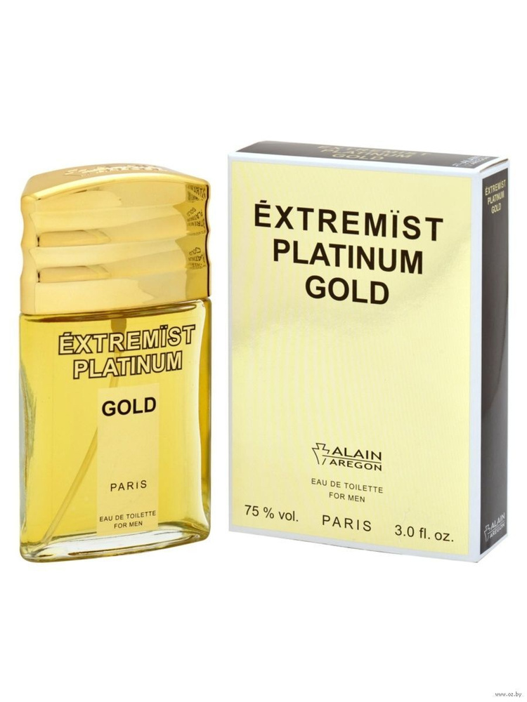 Духи Alain Aregon / Extremist Platinum Gold, Экстримист Платинум Голд, 90 мл, мужская туалетная вода #1
