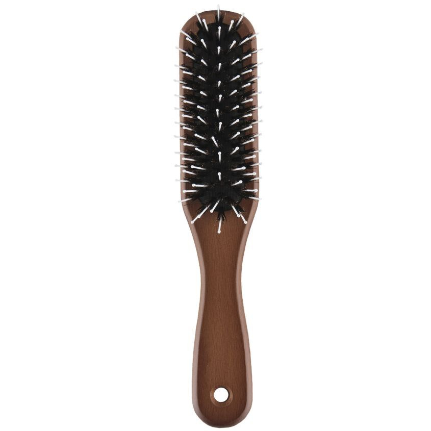 LADY PINK щетка для волос BASIC массажная с деревянной ручкой прямоугольная  #1