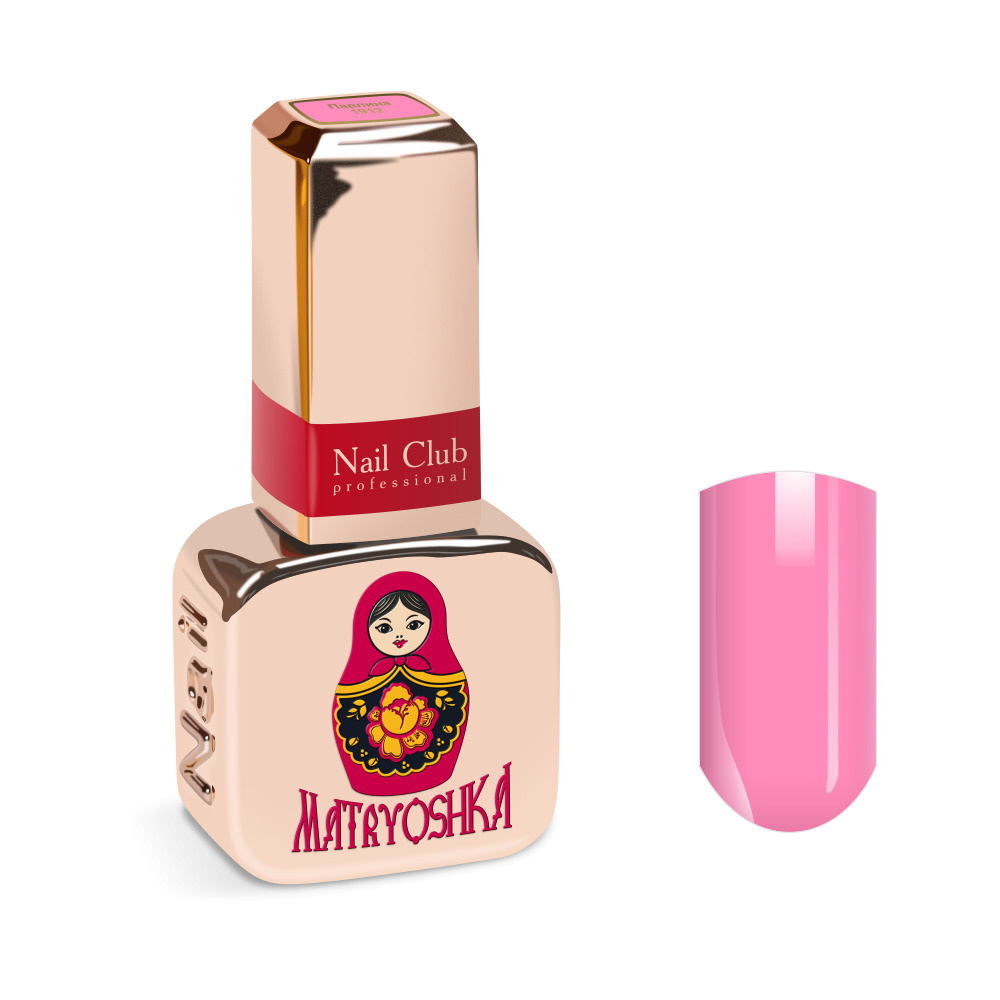 Nail Club professional Эмалевый гель-лак для ногтей с липким слоем MATRYOSHKA № 1912 Pavlina 13 мл  #1