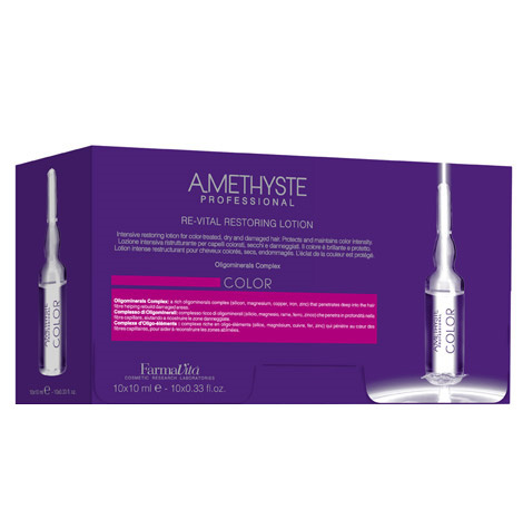 Farmavita AMETHYSTE Color Re-vital / Лосьон для окрашенных волос / Защита яркости цвета ампула 10мл*10шт #1