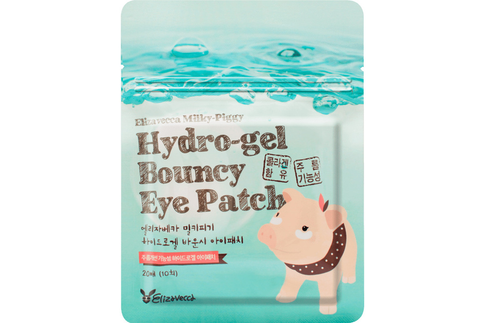 Elizavecca, Набор патчей для глаз с жемчугом и гиалуроновой кислотой Hydro-gel Bouncy Eye Patch, 20 шт #1