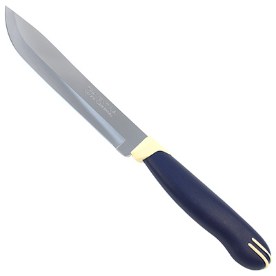 Нож кухонный AST №6 классик двойные зубчики пластмассовая ручка лазер 5"  #1