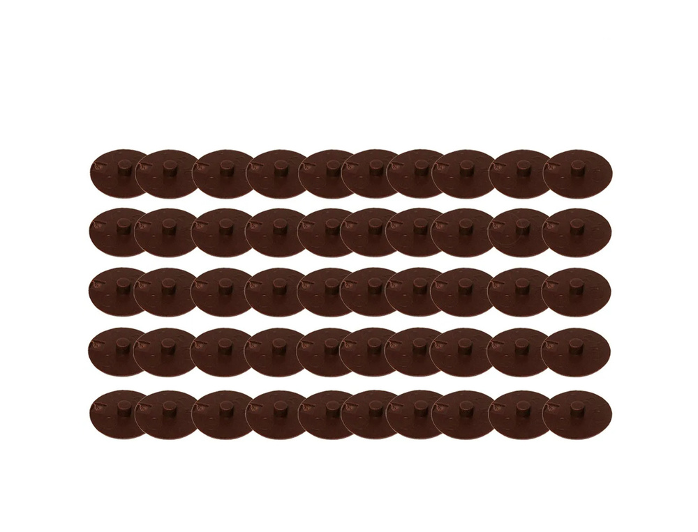 Заглушка мебельного эксцентрика D4 мм, коричневая, 500 шт / комплект пластиковых декоративных заглушек #1