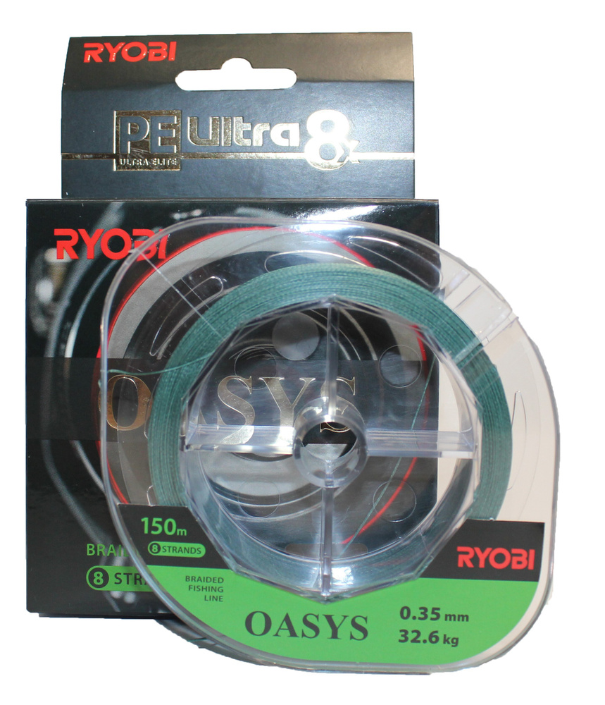 Плетеный шнур RYOBI OASYS Dark Green 0,50mm 150m test - 45.6 кг #1