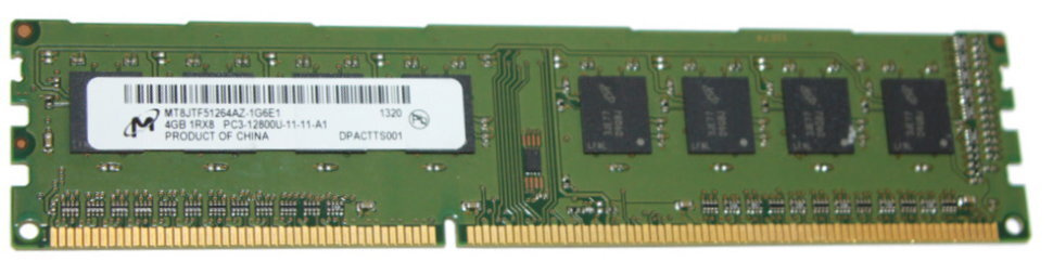 Micron Оперативная память DDR3 MT8JTF51264AZ-1G6E1 4Гб 1600MHz 1x4 ГБ (MT8JTF51264AZ-1G6E1)  #1