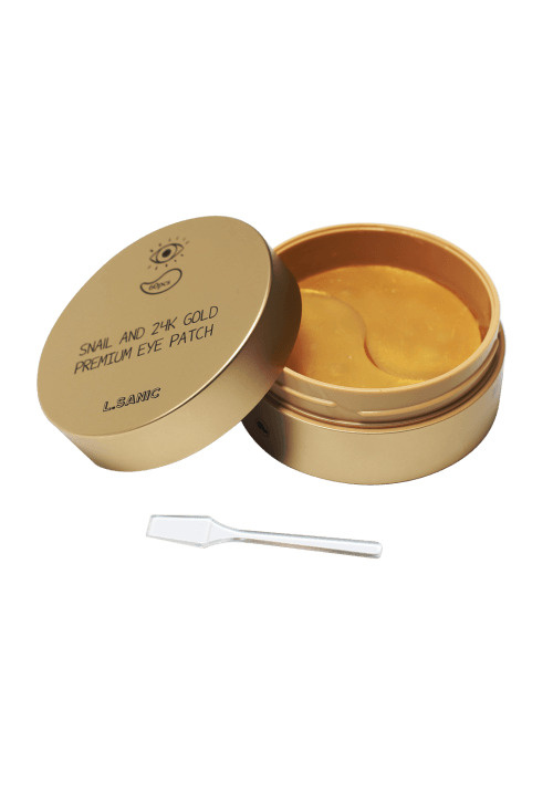 L.SANIC Патчи гидрогелевые для глаз с муцином улитки и золотом Snail Аnd 24K Gold Premium Eye Patch, #1