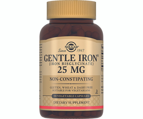 Solgar Капсулы "Легкодоступное железо Gentle Iron", ("Gentle Iron 25 mg Vegetable Capsules"), 90 шт. #1