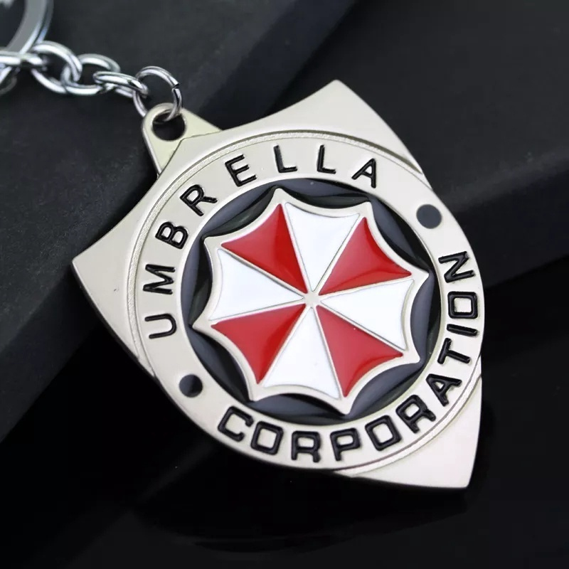 Брелок Umbrella Corporation из Resident Evil Амбрелла цвет серебро #1