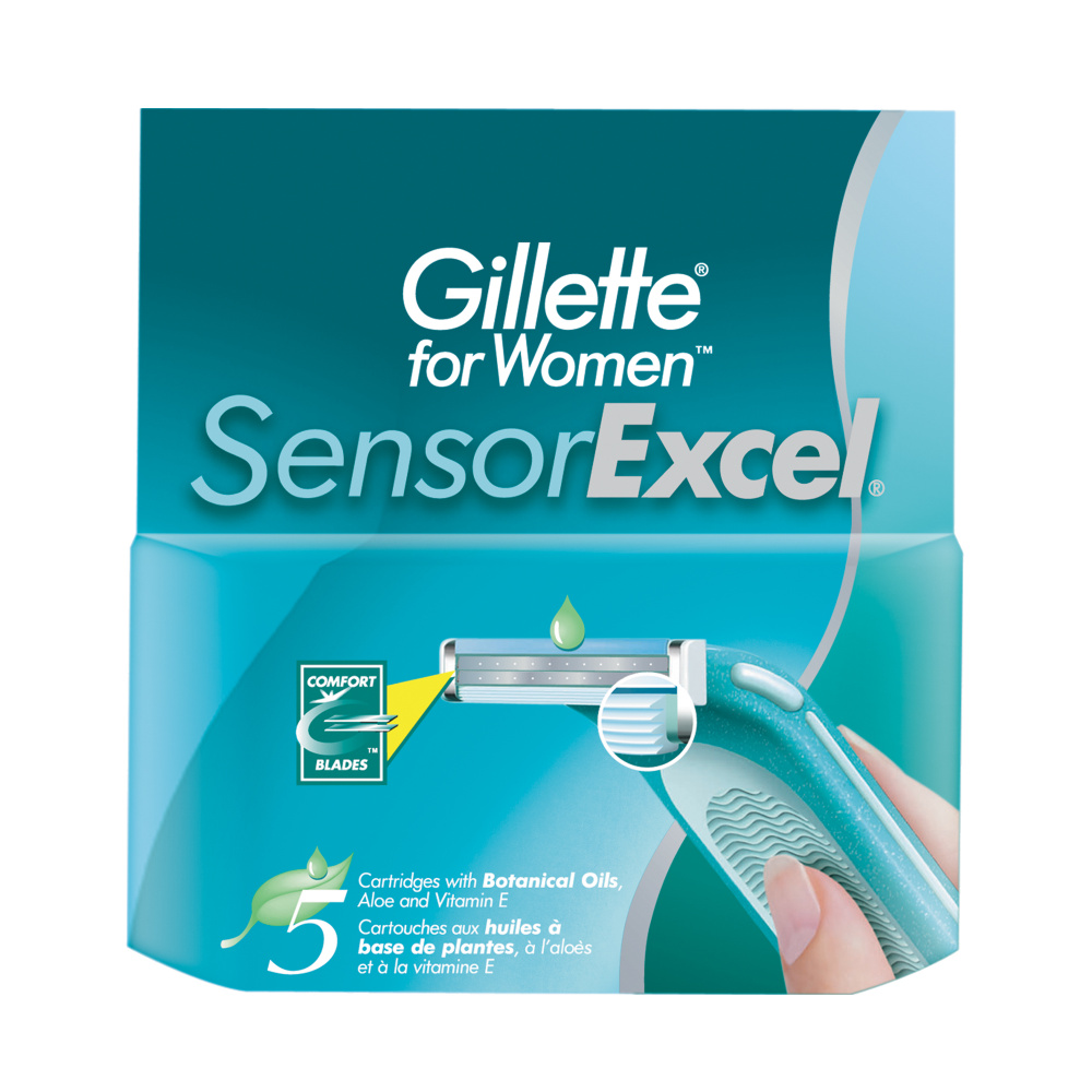Сменные кассеты для бритвы Gillette Sensor Excel, 5 шт #1