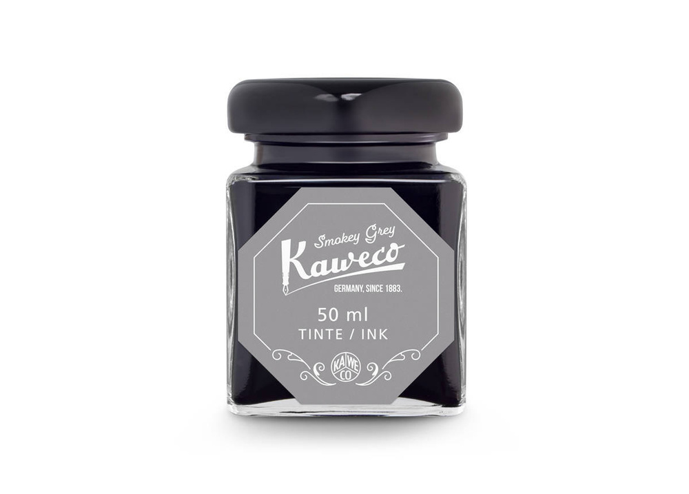 Чернила для перьевой ручки Kaweco, для заправки картриджа, 50 мл. в стекле, цвет серый дымчатый  #1