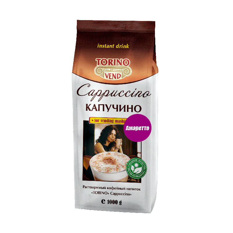 Кофейный напиток "Капучино TORINO AMARETTO", 1000 г #1