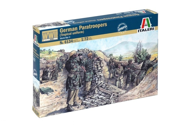 Набор фигурок 6134ИТ Солдаты German paratroopers tropical uniform Масштаб 1/72  #1