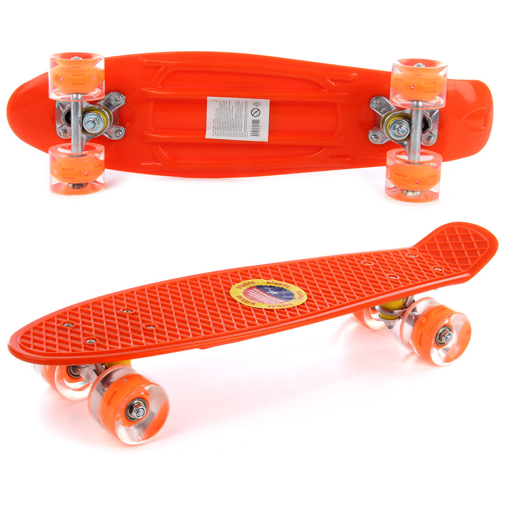 Детский скейтборд 55*15 см, PU колеса, Veld Co / Пенни борд / Пластиковая доска для катания  #1