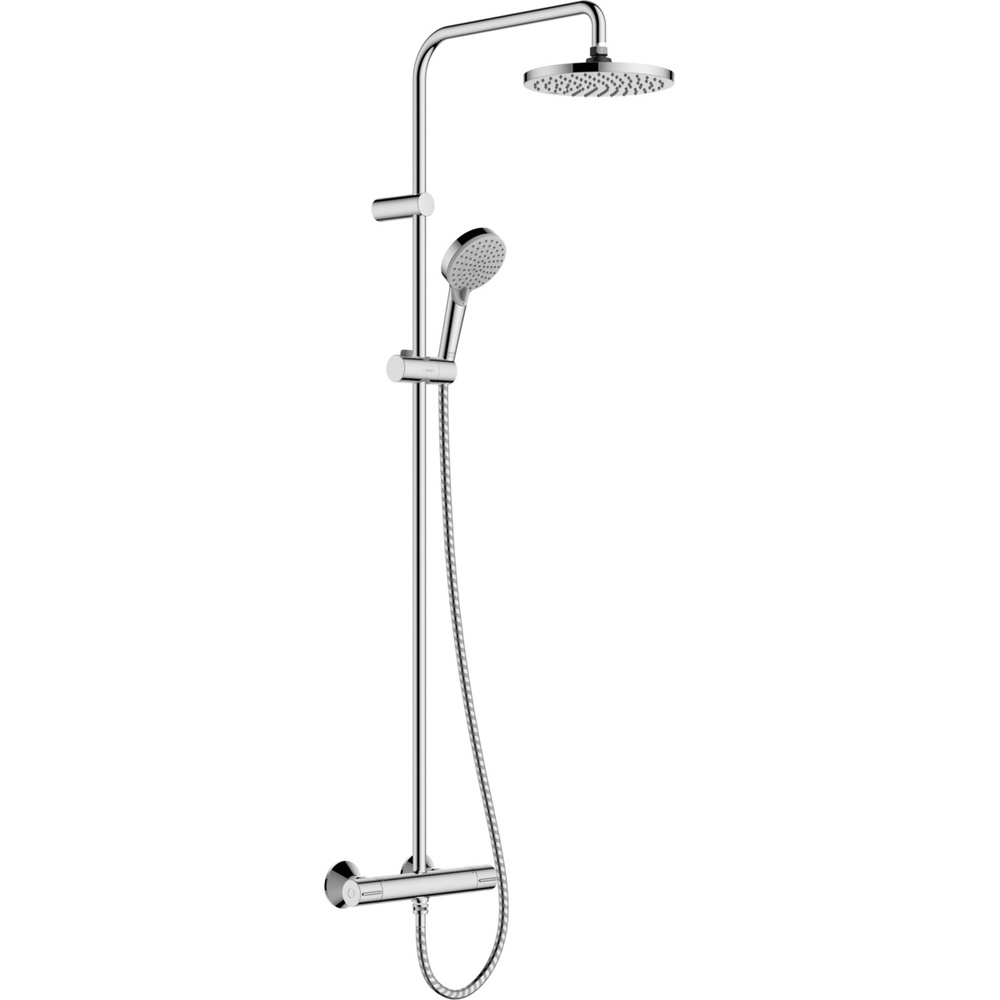 Душевая система Hansgrohe Vernis Blend 26276000 1jet термостат, верхний и ручной душ, хром  #1