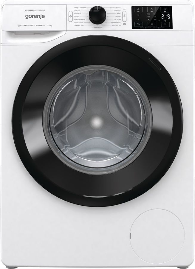 Gorenje Стиральная машина WNEI72SB, белый, черный #1