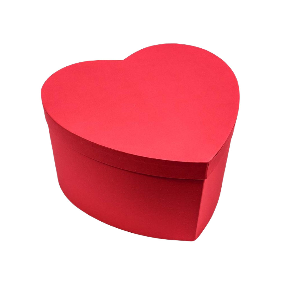 Подарочная коробка сердце 36х34х20, красная #1