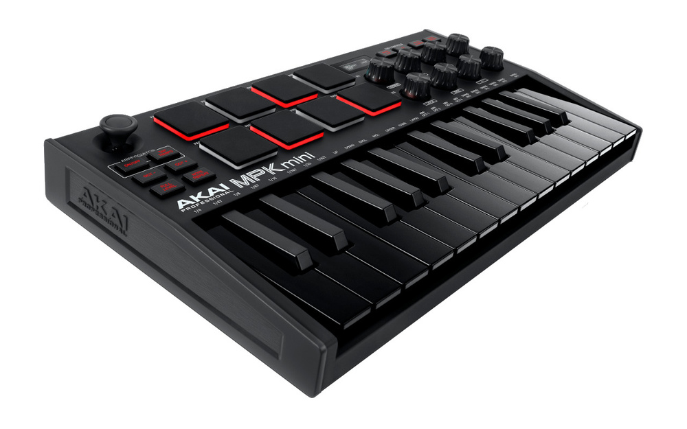 AKAI MPK MINI 3 BLACK USB/MIDI-клавиатура контроллер с 8 пэдами #1