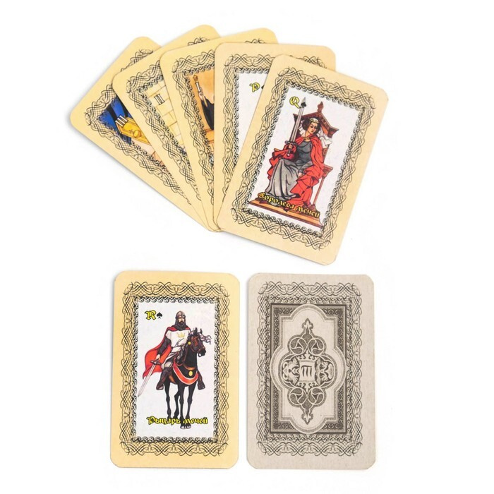 Гадальные карты "Таро", макси, 78 карт в колоде, с инструкцией, черные  #1