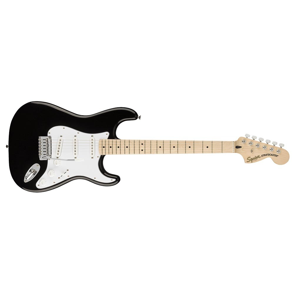 Squier by Fender Электрогитара Affinity Series Stratocaster Black 6-струнная, корпус Тополь  #1