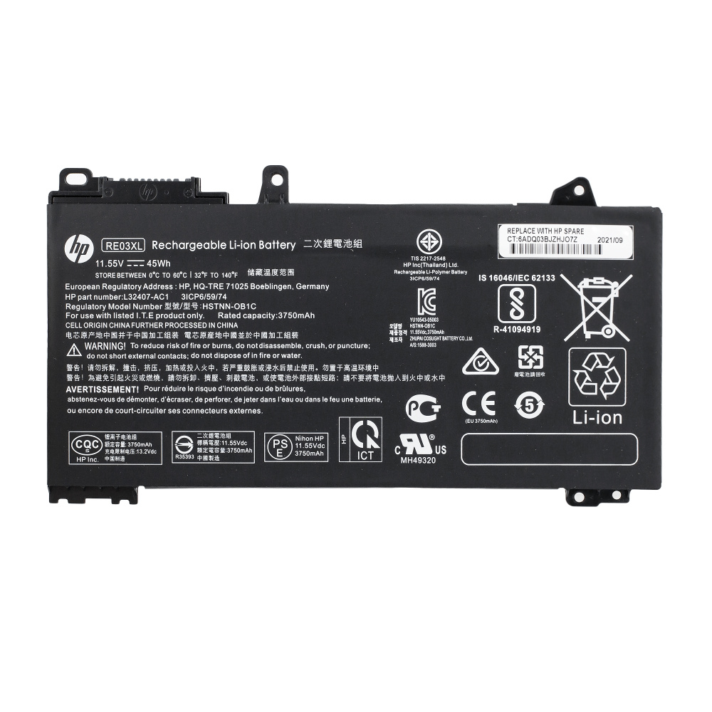 Аккумулятор для ноутбука HP ProBook 440 450 430 , 445 455 G7 / G6 / RE03XL , L32656-005 . L32656-002 #1