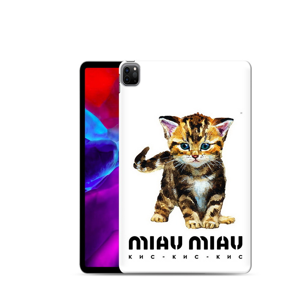 Чехол задняя-панель-накладка-бампер MyPads Бренд miau miau для Apple iPad Pro 12.9 2020/2021 (MHNF3/K3/Q3) #1