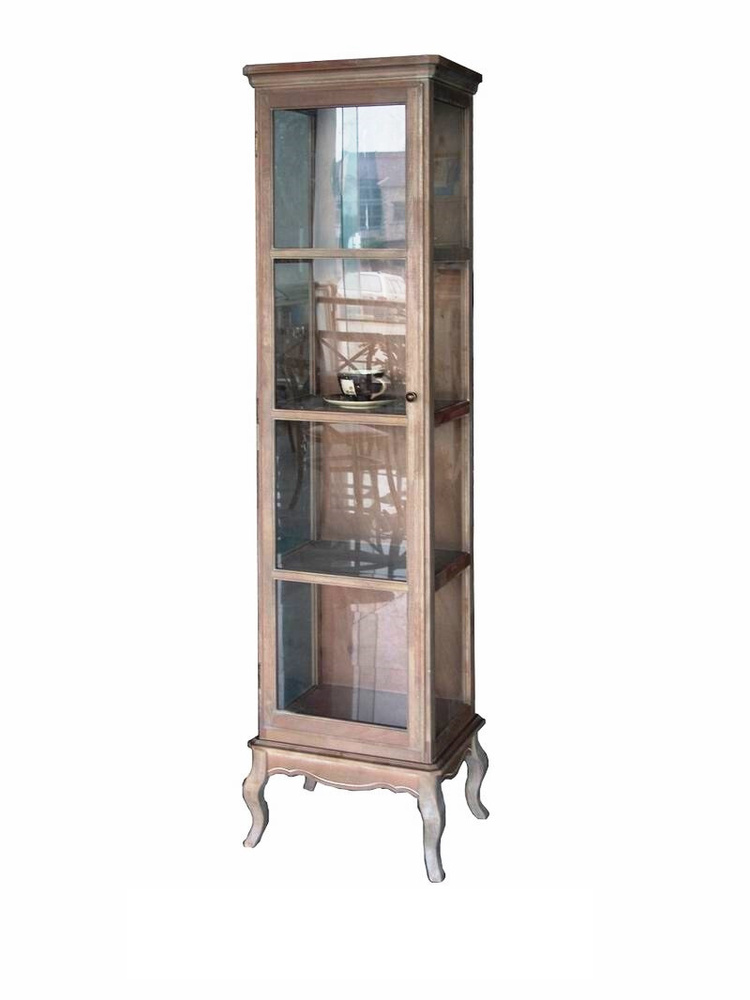 MARIASTEFANIA Шкаф-витрина, деревянная Marcel & Chateau, 47,5х35,5х190 см #1