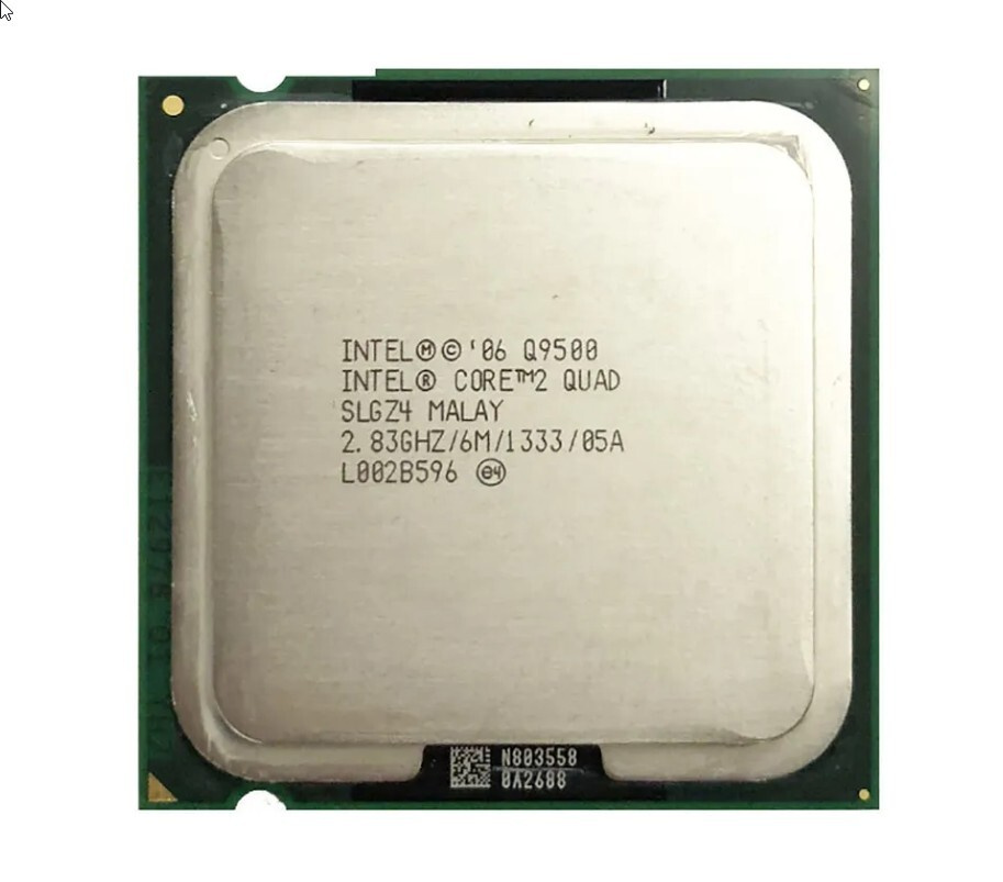 Процессор CPU Intel Core 2 Quad Q9500 2.83 GHz, 4 core, 6 Mb, 95W, 1333MHz, LGA775 OEM (без кулера)  #1