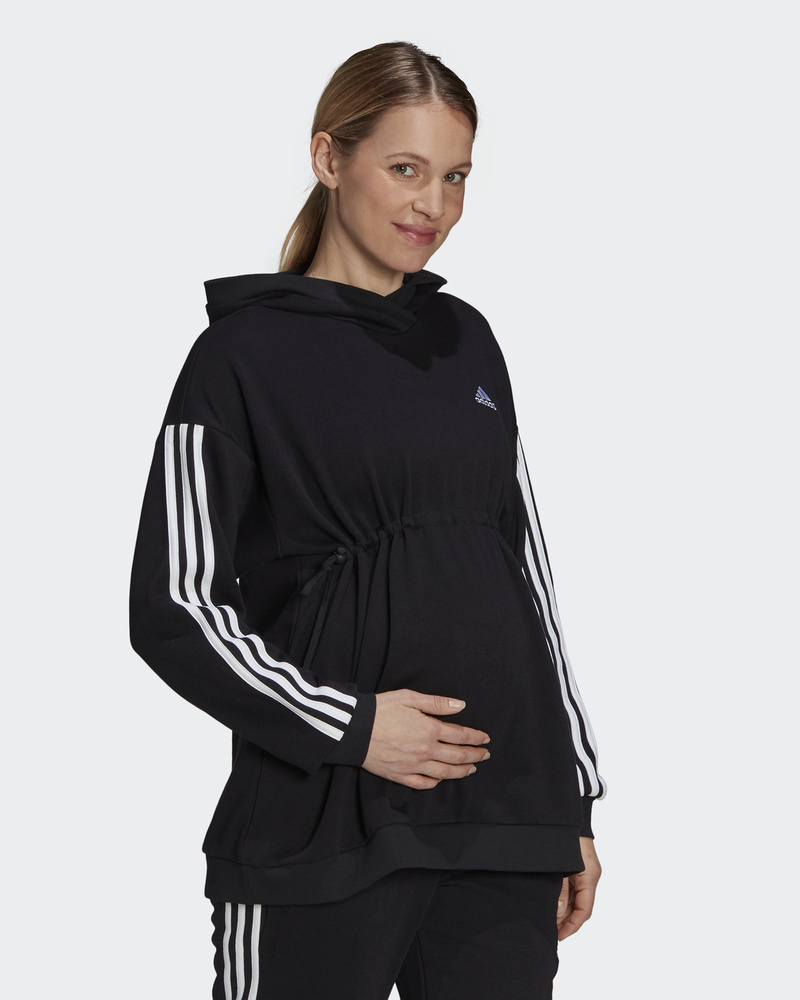 Худи adidas Sportswear Essentials Cotton 3-Stripes Hoodie (Maternity) #1