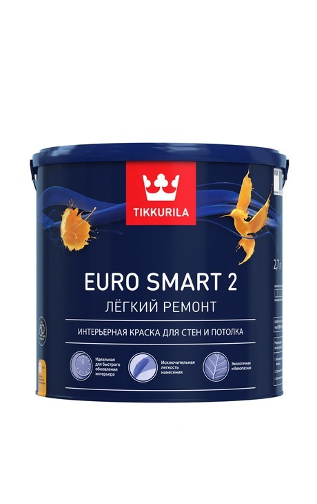 Краска интер 2,7л лат мат Tikkurila EURO SMART_2 (1) П #1