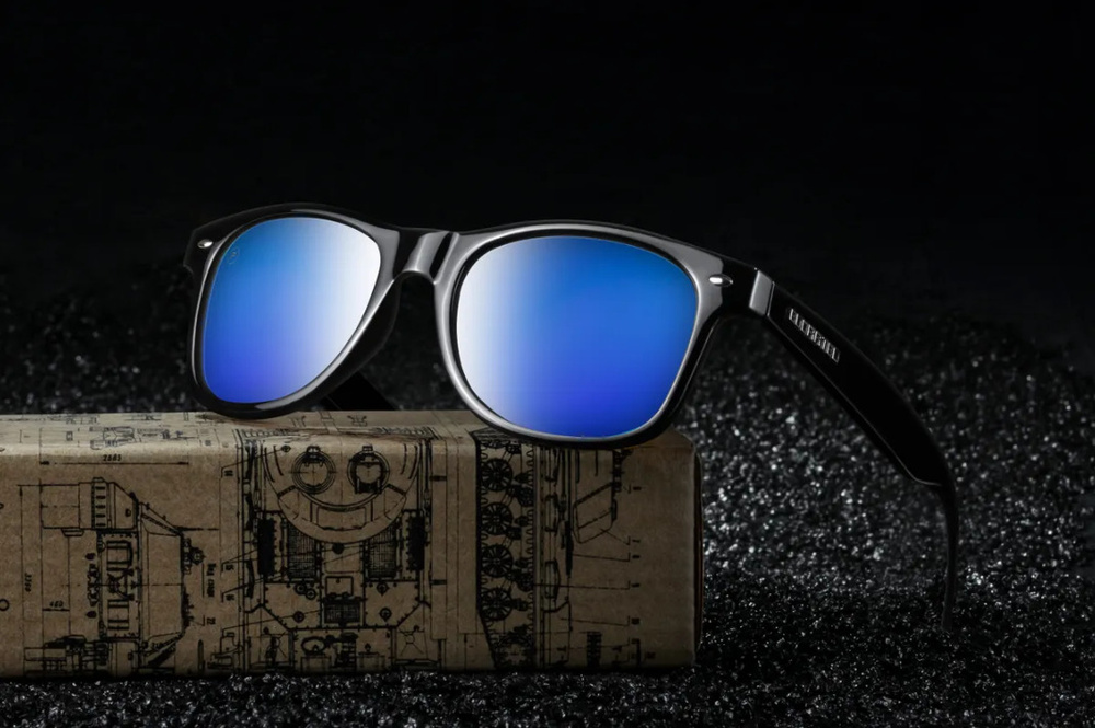 EIC Wayfarer Dark Blue Polarizing Metal/очки с поляризацией зеркальные солнцезащитные женские,мужские/очки #1